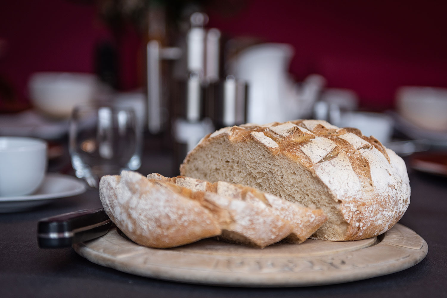 A loaf of homemade bread